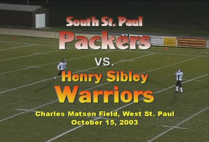 Thumbnail image for GOTW: Football South St. Paul vs. Henry Sibley of 10-15-03