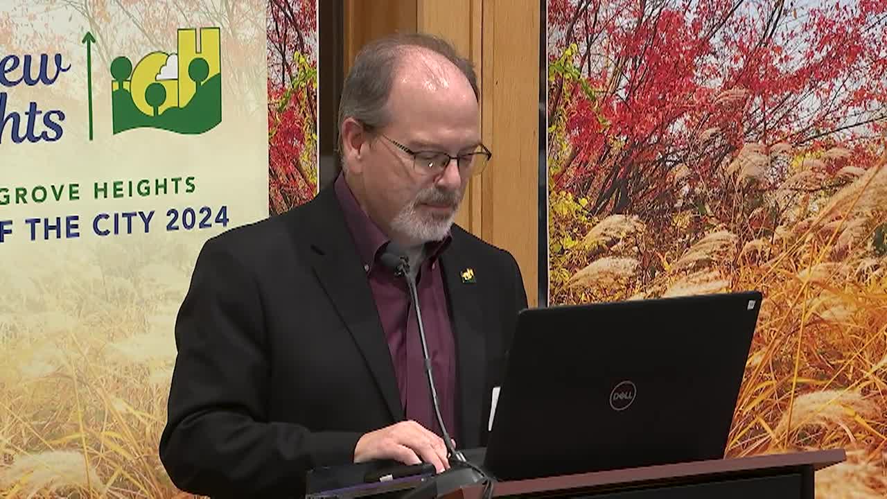 City Council person speaking at podium