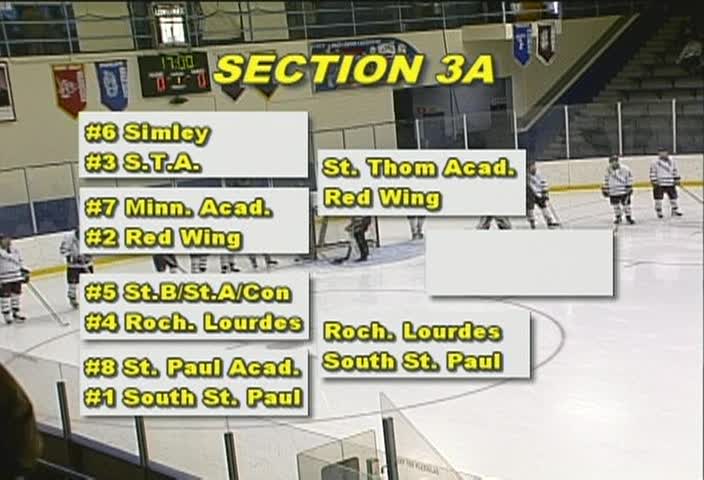 Thumbnail image for GOTW: Boys Hockey Section 3A Semifinal Rochester Lourdes vs. South St. Paul of 3-3-04