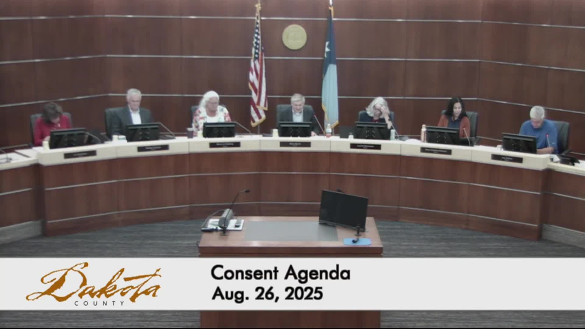 Dakota County Board Meeting of 8-26-25