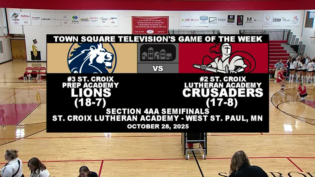 GOTW: 4AA Volleyball Semifinals #3 St Croix Prep @ #2 St Croix Lutheran Academy