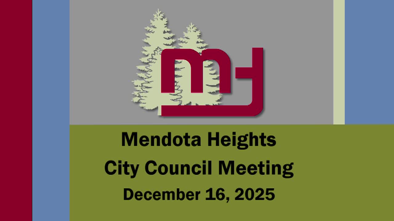 Thumbnail image for Mendota Heights City Council Meeting of 12-16-25