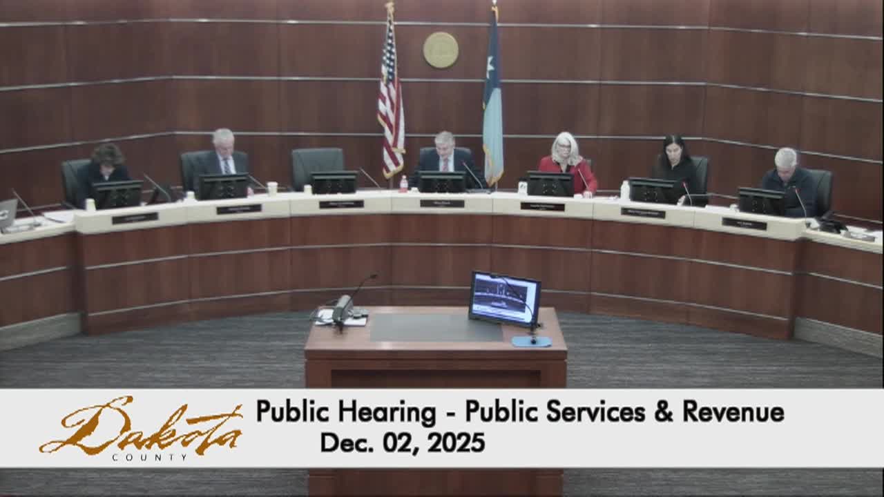 Thumbnail image for Dakota County Board of Commissioners Meeting 12-02-25