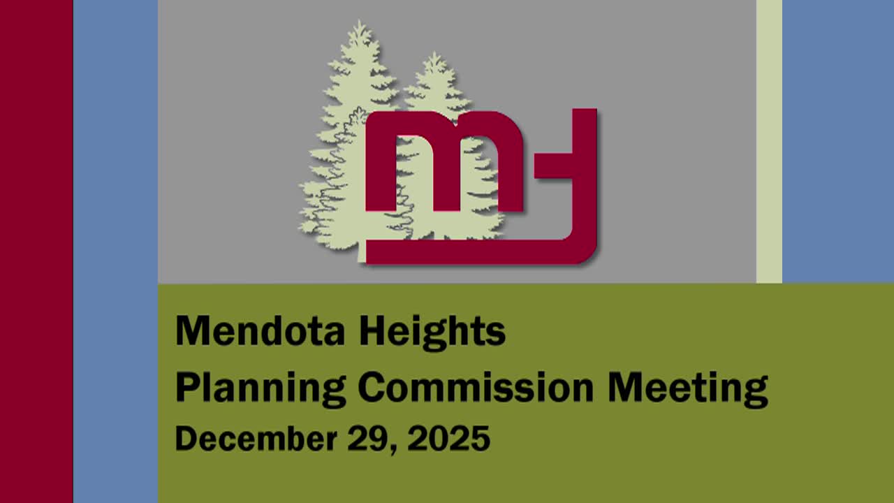 Thumbnail image for Mendota Heights Planning Commission of 12-29-25