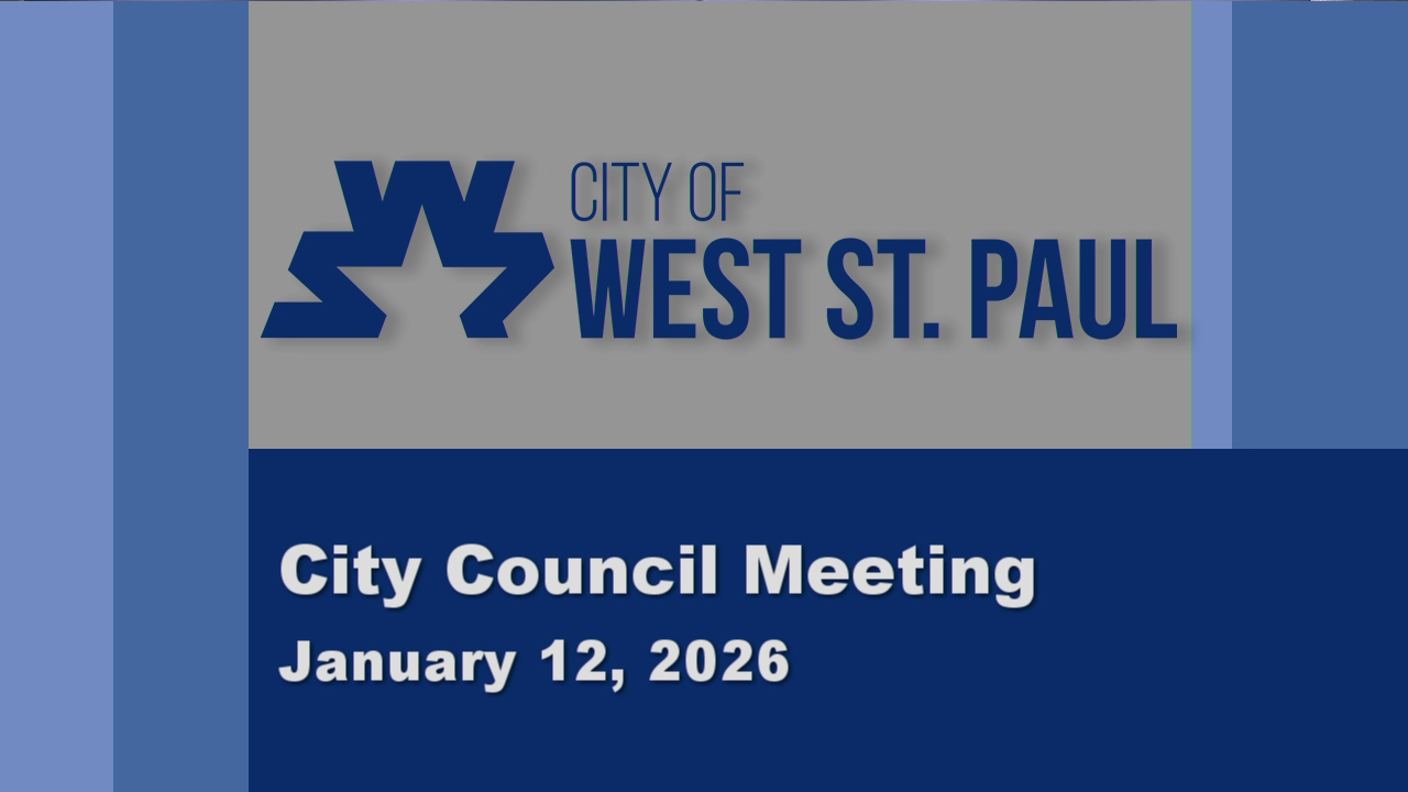Thumbnail image for West St. Paul City Council Meeting of 1-12-26