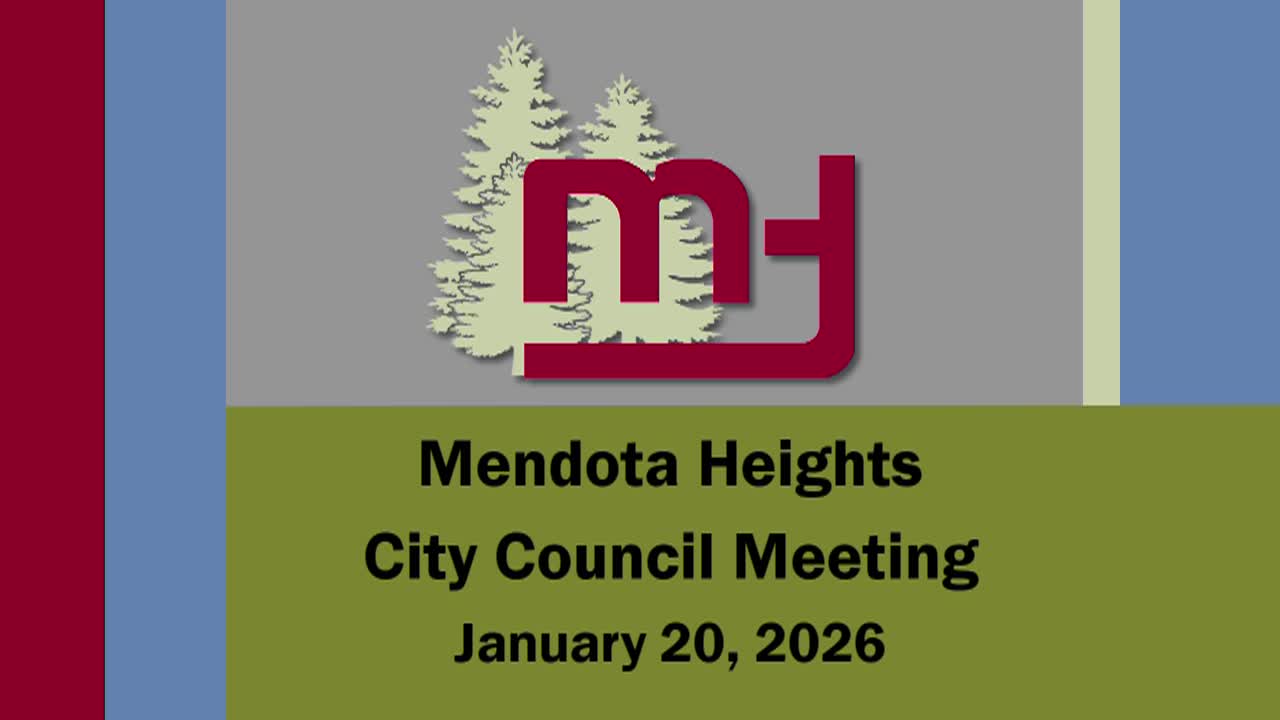 Thumbnail image for Mendota Heights City Council Meeting of 1-20-26