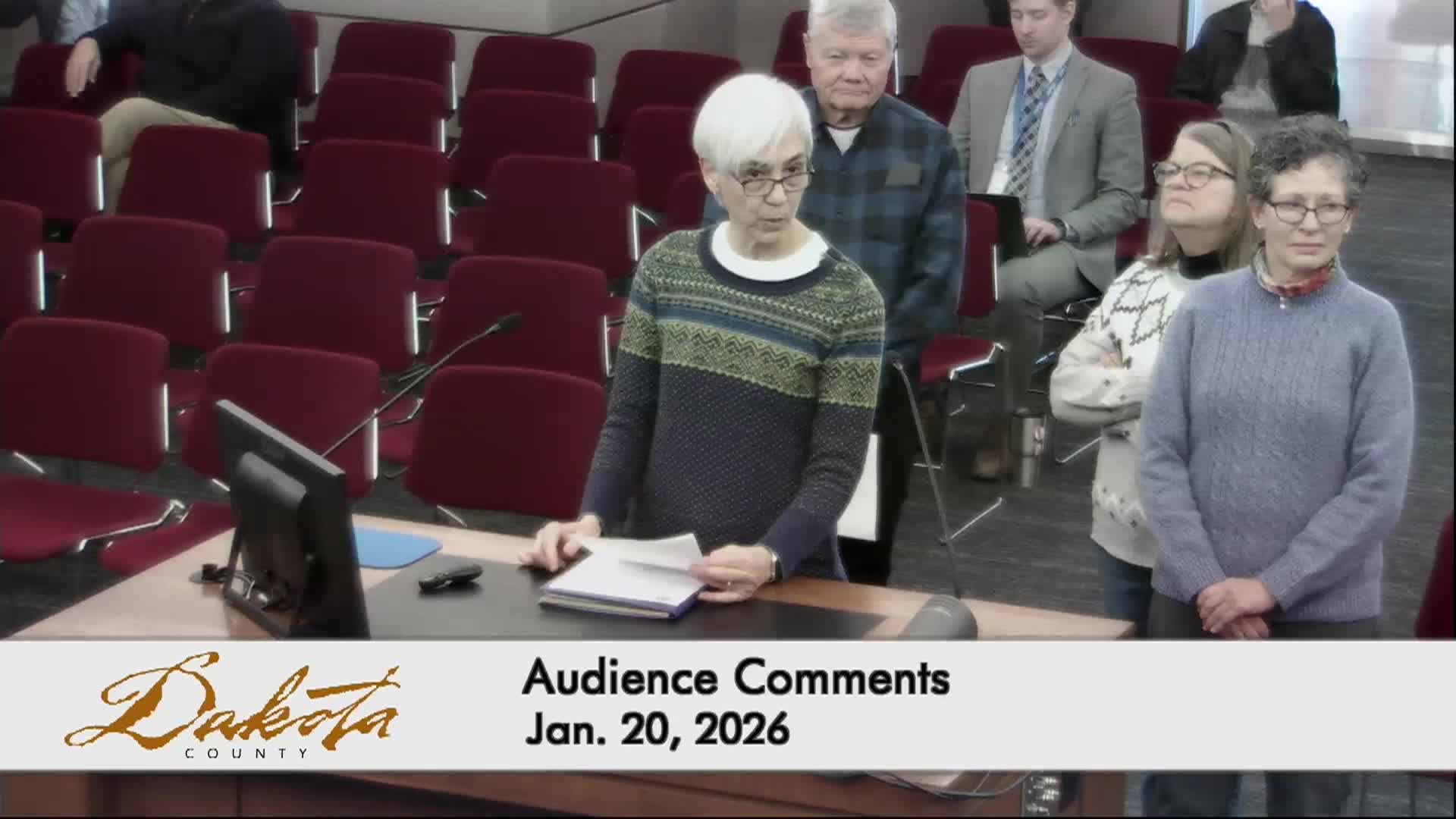 Thumbnail image for Dakota County Board of Commissioners Meeting of 01-20-2026