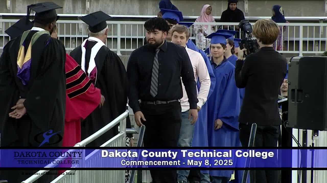 Dakota Count Technical College Graduates receiving diplomas