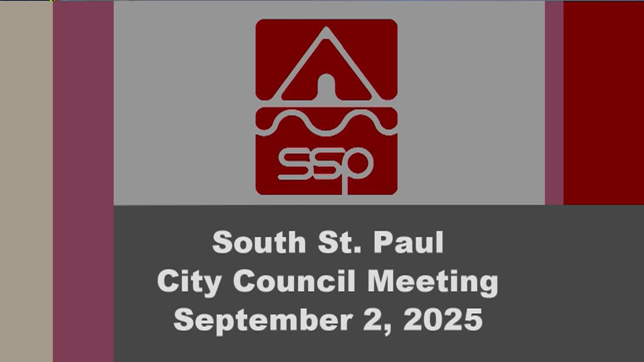 South St. Paul City Council Meeting of 9-2-25