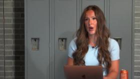 Alexis Huss discussing sports