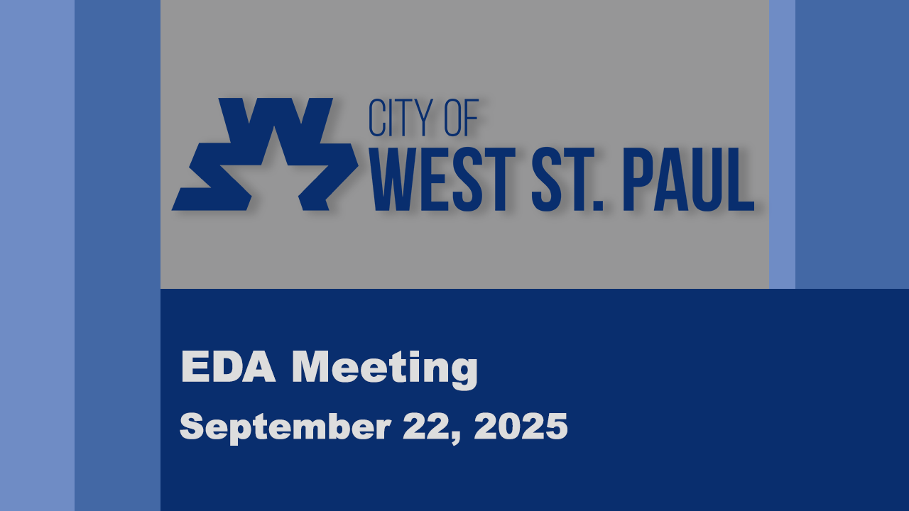 West St. Paul EDA Meeting, September 22, 2025
