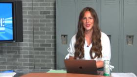 Alexis Huss discussing sports