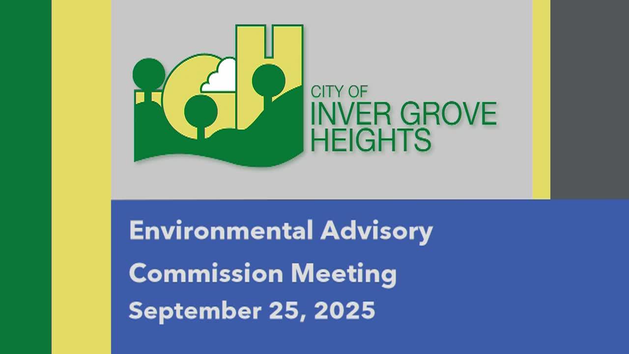 Inver Grove Heights Environmental Advisory Commission 9-25-25