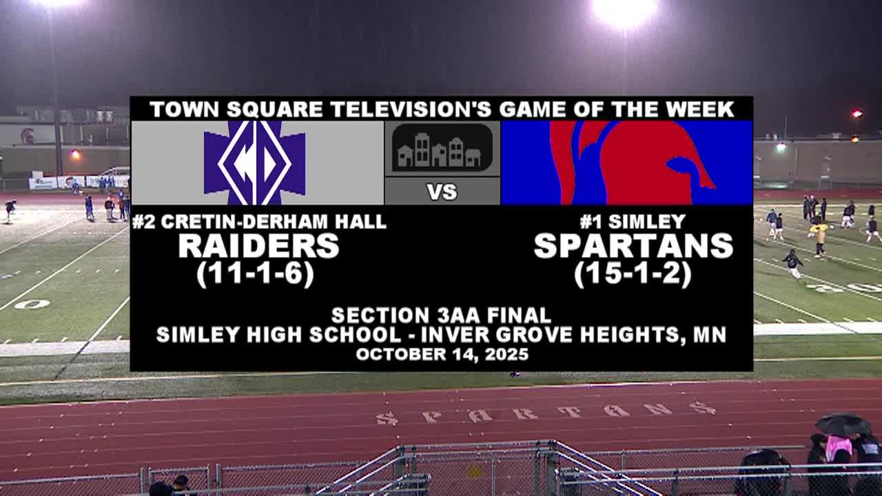 GOTW: Boys Soccer 3AA Final #2 Cretin-Derham Hall @ #1 Simley 10-14-25