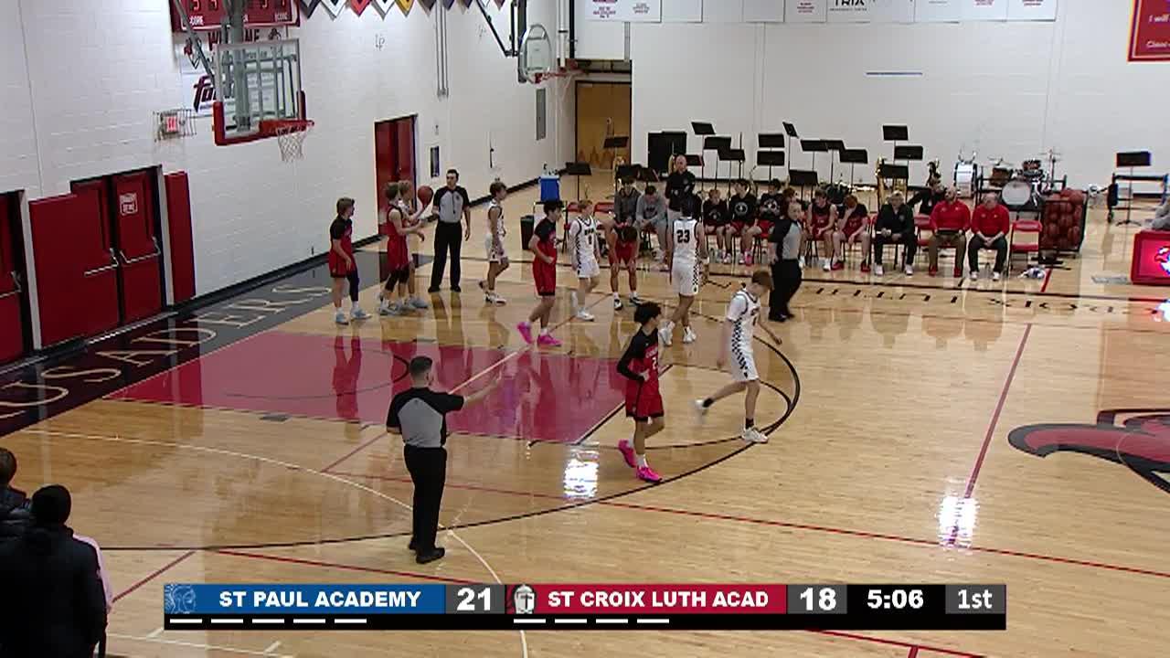 GOTW: Boys Basketball St. Paul Academy @ St. Croix Lutheran Academy of 12-4-25