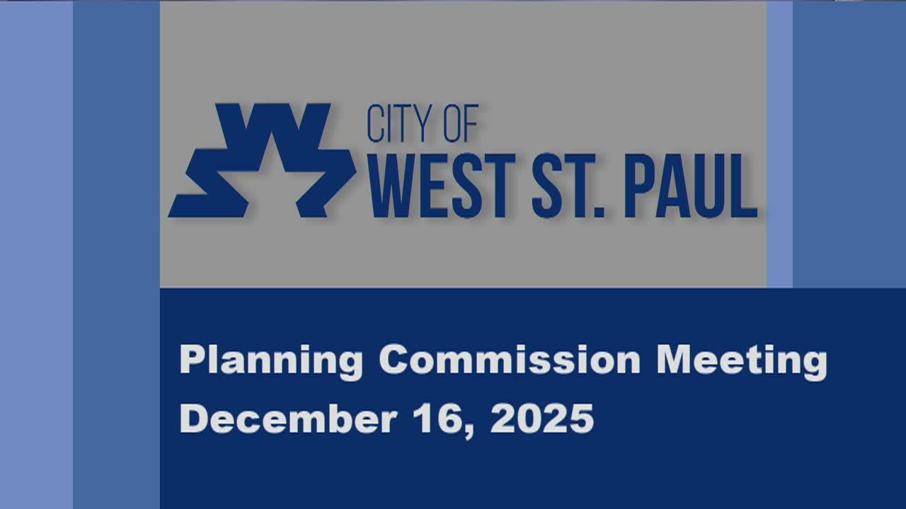 West St. Paul Planning Commission of 12-26-25