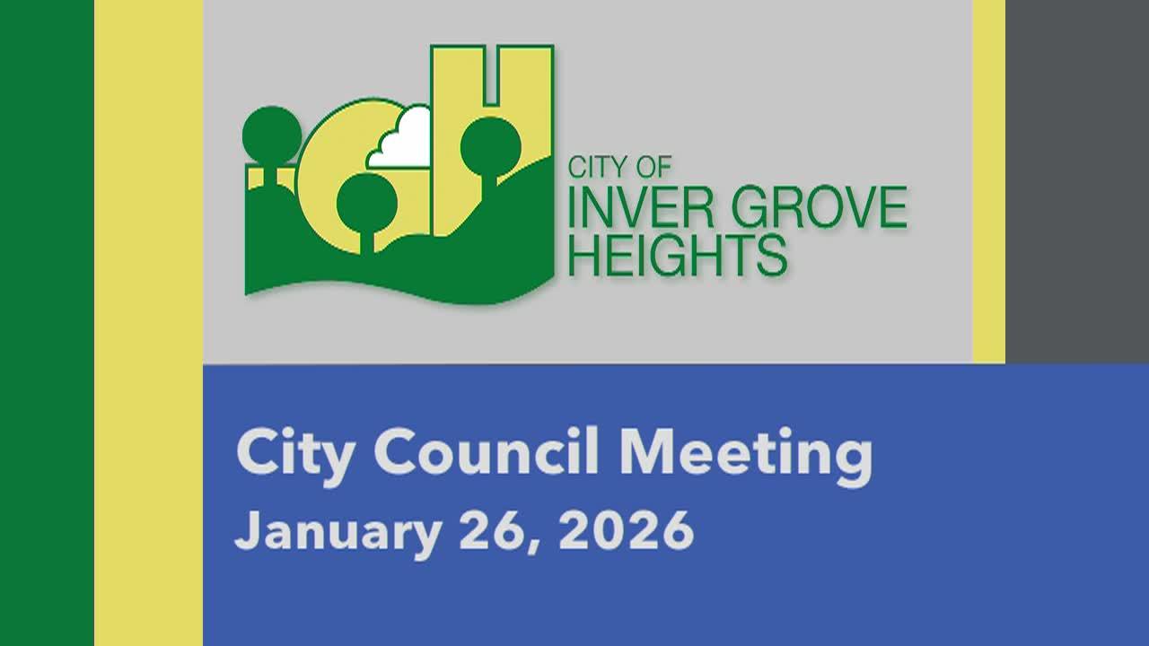 Inver Grove Heights City Council Meeting of 1-26-26