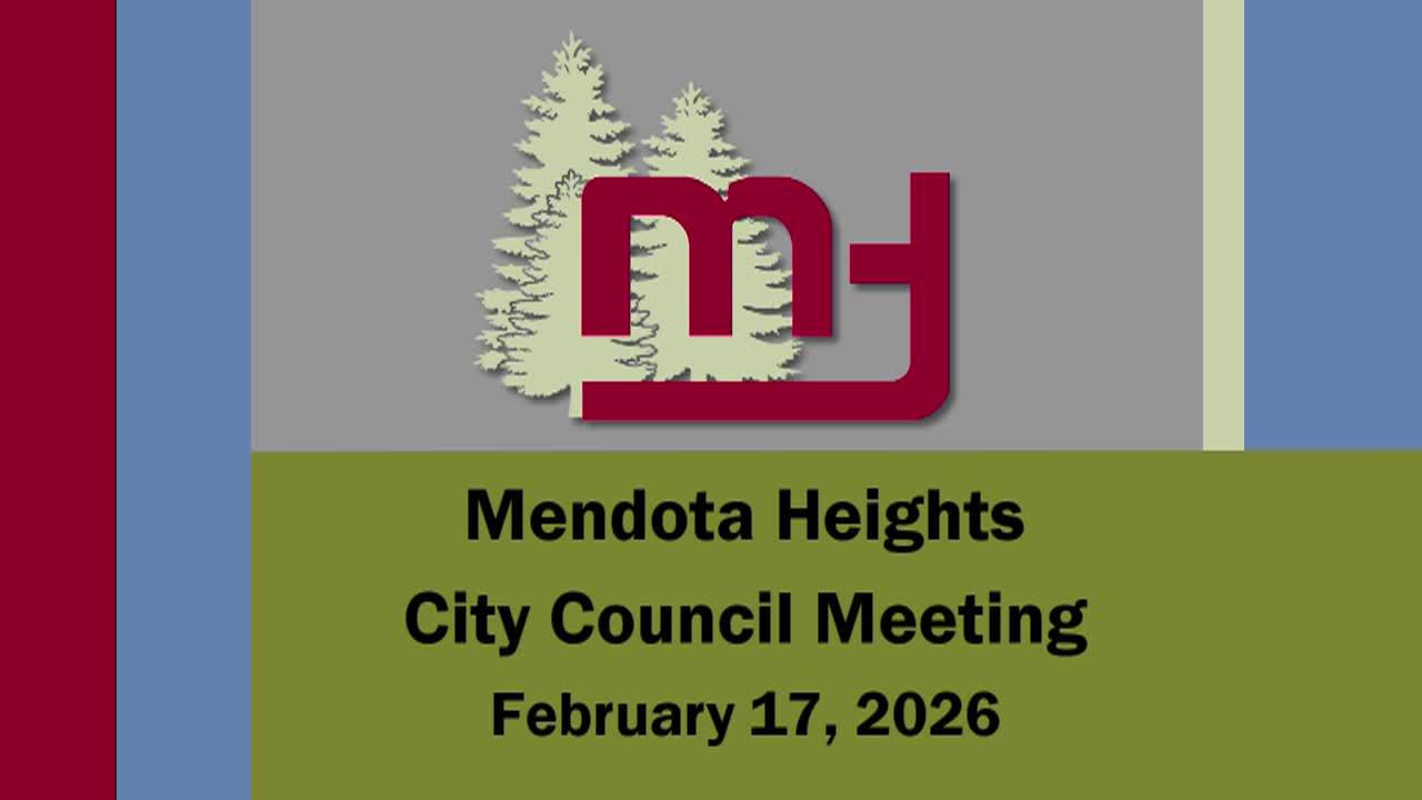 Mendota Heights City Council Meeting of 2-17-26