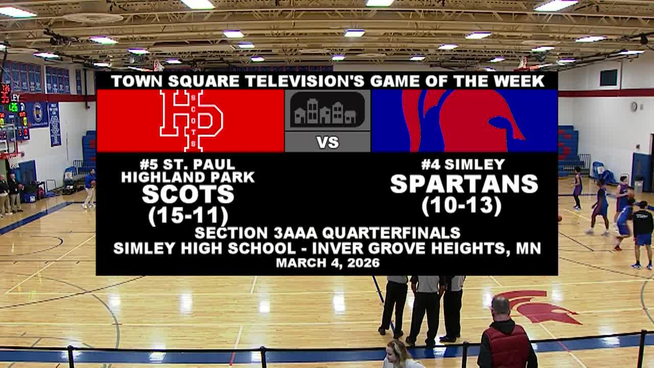 GOTW: Boys Basketball Section 3AAA Quarterfinals #5 St. Paul Highland Park @ #4 Simley 3-4-26