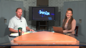 Toby and Alexis talking about sports