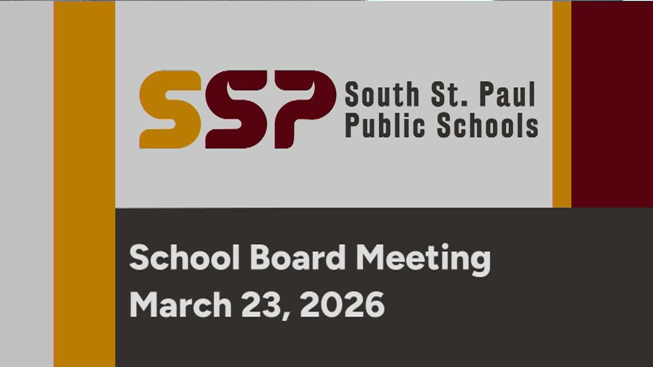 South St. Paul School Board of 3-23-26