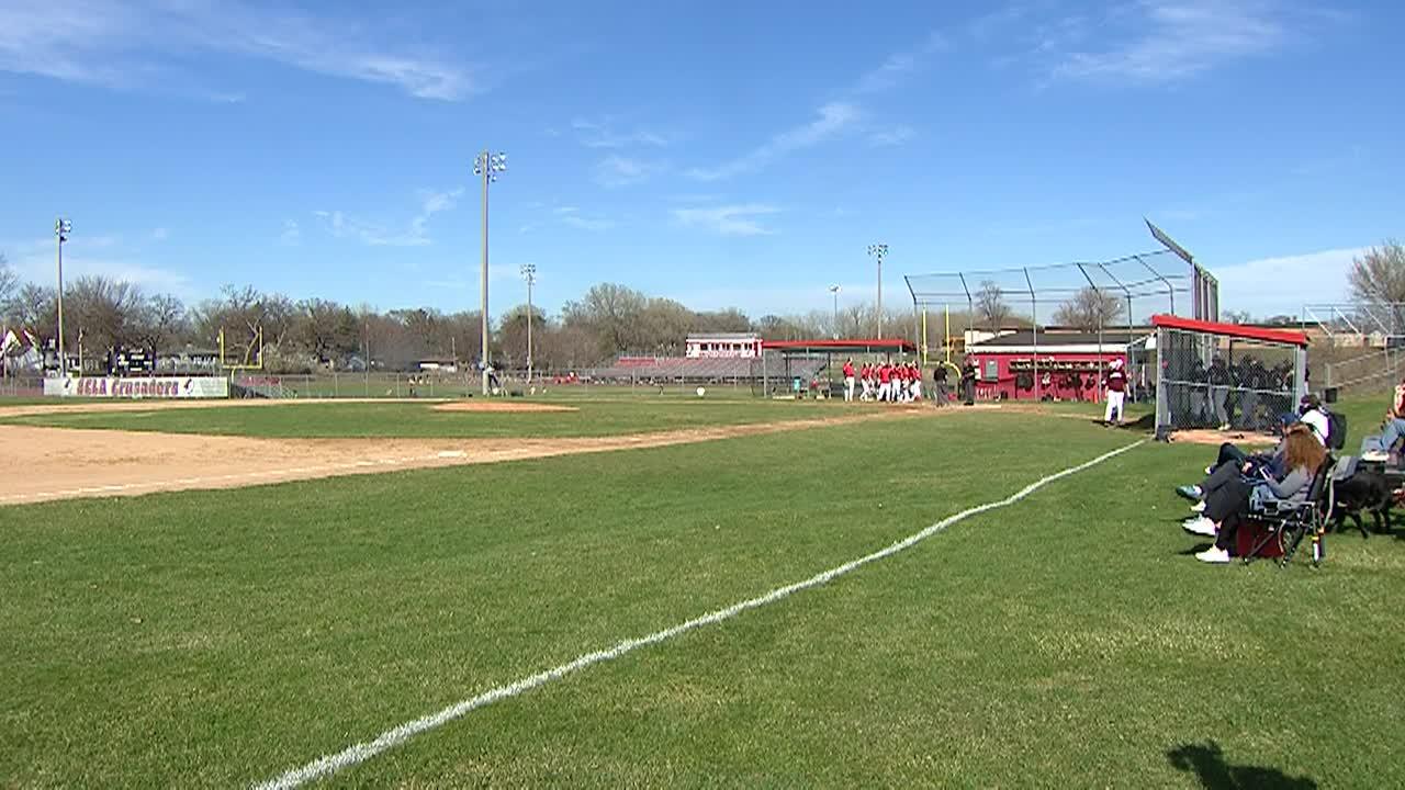 baseball field between innings