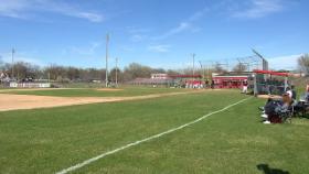 baseball field between innings