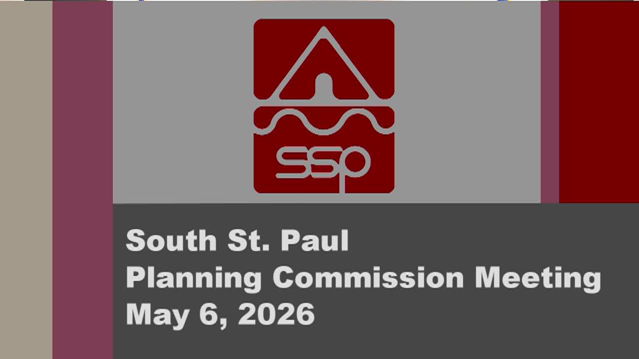 South St. Paul Planning Commission of 5-6-26