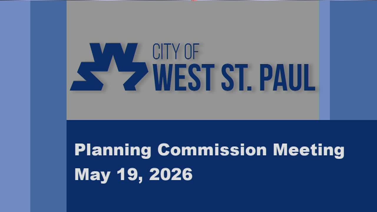 West St. Paul Planning Commission of 5-19-26