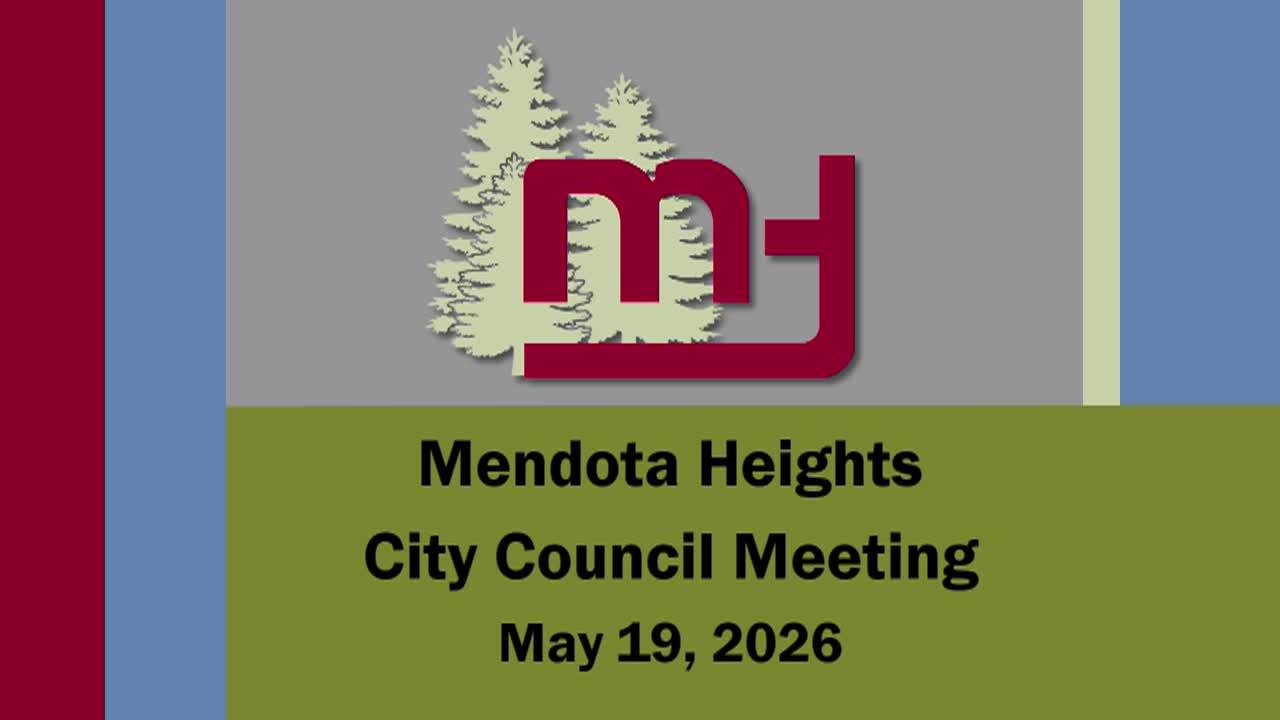 Mendota Heights City Council Meeting of 5-19-26