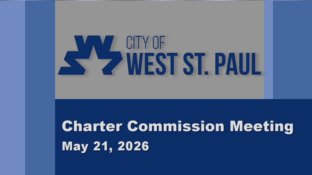 West St. Paul Charter Commission of 5-21-26