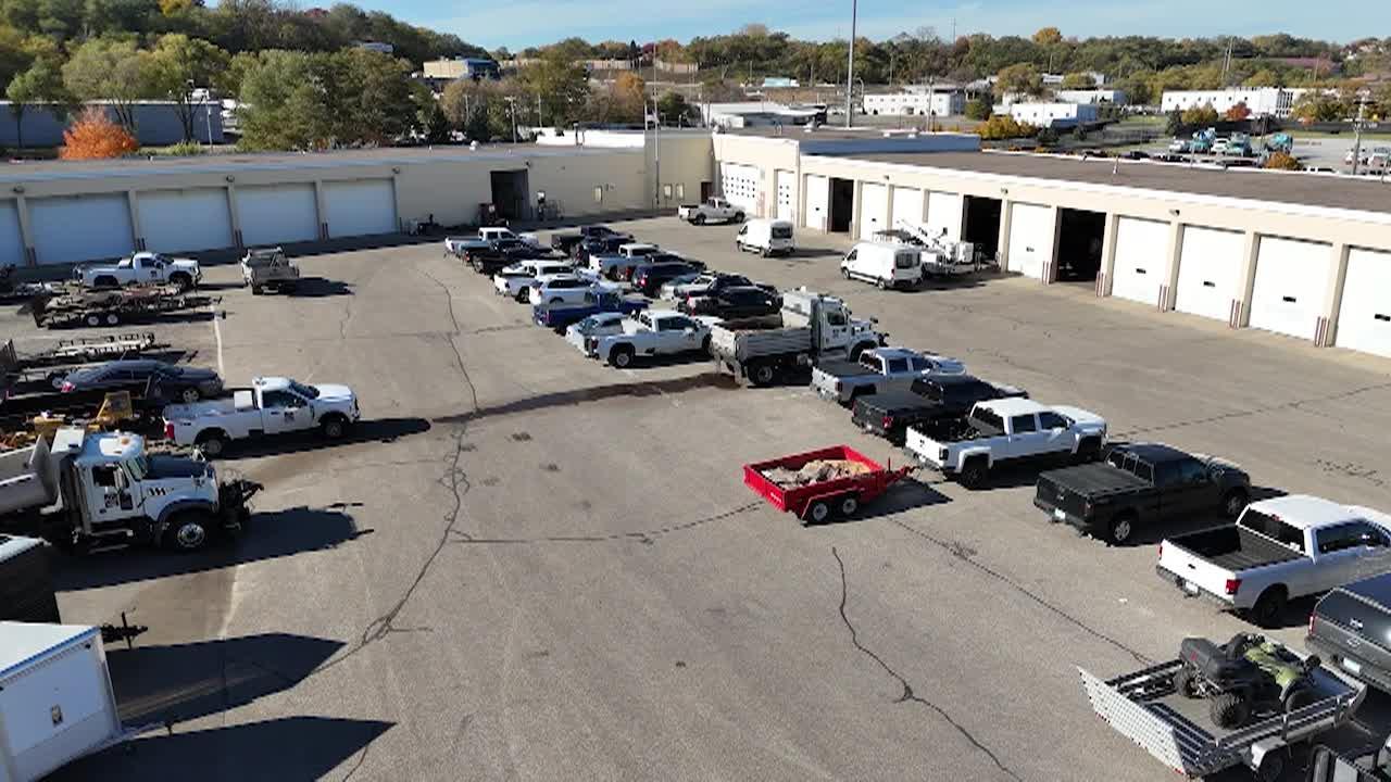 cars in a parking lot