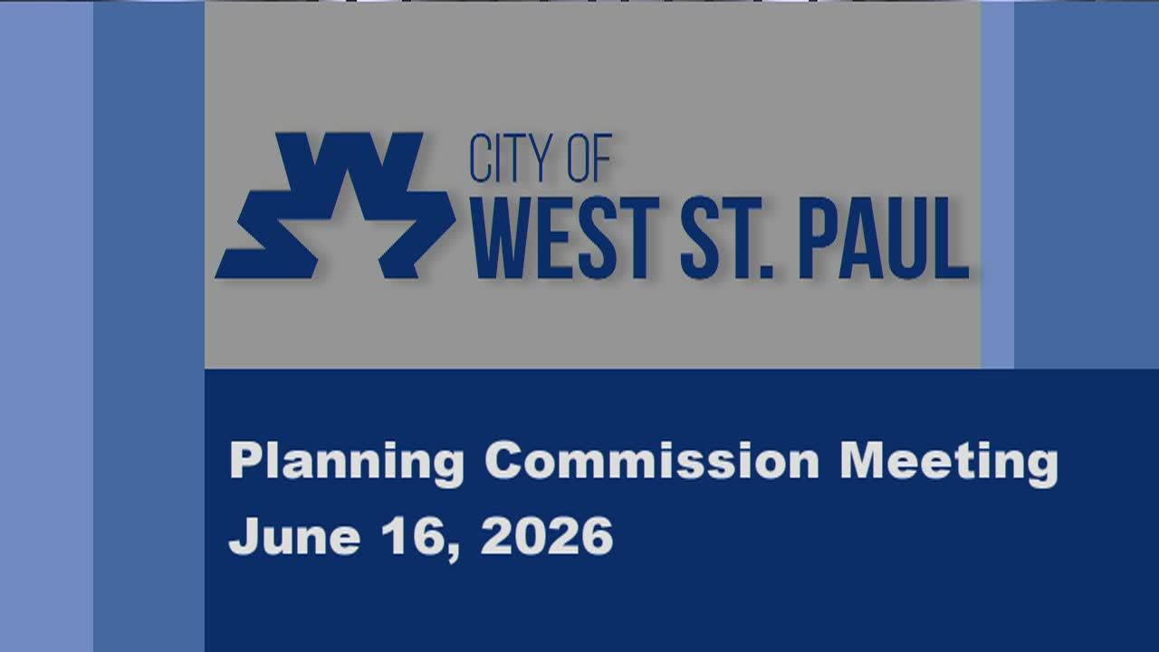 West St. Paul Planning Commission of 6-16-26